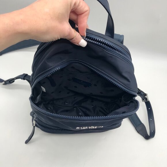 Kate Spade Navy Blue Nylon Karissa Backpack - Picture 10 of 12